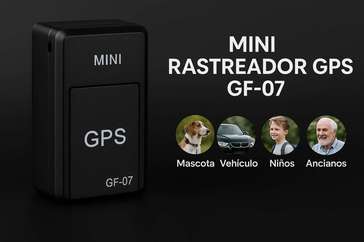 Mini Rastreador GPS GF-07 – Seguridad y Localización en la Palma de tu Mano